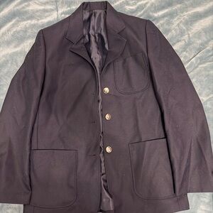 Elegant Men's Navy Blue Jacket